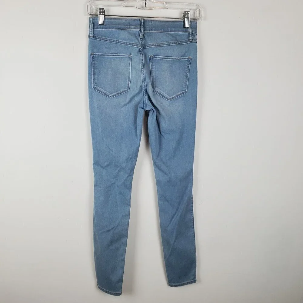 Abercrombie & Fitch Jean Legging Womens 2‎ High Rise Skinny Cotton stretch Denim